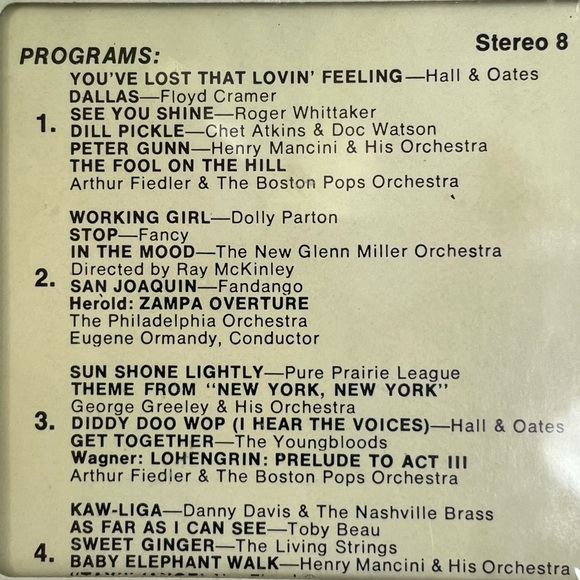 RARE VINTAGE 8 TRACK TAPE FROM FORD MOTOR COMPANY CIRCA 1980 - Picture 4 of 8